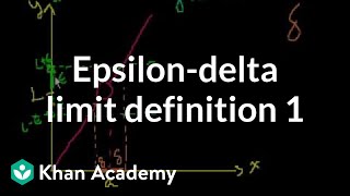 Epsilondelta limit definition 1  Limits  Differential Calculus  Khan Academy [upl. by Siuqramed]