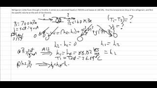 Thermodynamics Example Throttle valve 1 [upl. by Beisel]