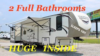 HUGE 2 Bedroom 2 FULL Bathroom RV 2021 Forest River Heritage Glen 3560QB [upl. by Josefina699]