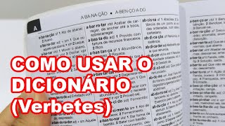 LÍNGUA PORTUGUESA  Como usar o dicionário [upl. by Namijneb257]