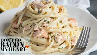 Salmon Pasta in a Creamy Dill Sauce [upl. by Astri264]