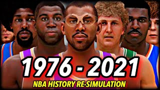 I Reset The NBA To 1976 amp ReSimulated ALL OF NBA HISTORY  CHAPTER 1 THE BEGINNING [upl. by Ynaffi311]