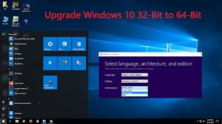 How to Upgrade Windows 10 32Bit to 64Bit Free [upl. by Ahsinek]