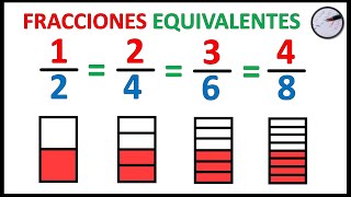 FRACCIONES EQUIVALENTES Super fácil [upl. by Ecnahoy]