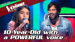 10YearOld POWERHOUSE surprises EVERYONE in The Voice Kids [upl. by Aieki82]