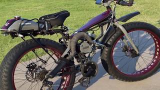 Custom Motorized Fat Tire Bike With Jackshaft Kit Explained [upl. by Atekahs]