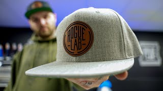 Heat Pressing Leather Patches On Hats [upl. by Jodoin]