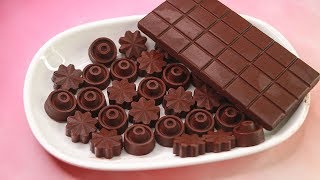 4 ingredients Homemade Chocolate Recipe  How To Make Chocolate At Home  Yummy [upl. by Nivi]