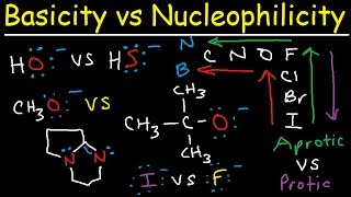 Basicity vs Nucleophilicity  Steric Hindrance [upl. by Sheridan]