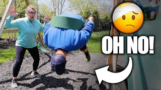 SWING BACKFLIP CHALLENGE Terrifying [upl. by Bbor]