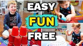 Fun Fast amp FREE Activities for Toddlers and Preschoolers at Home [upl. by Micah]