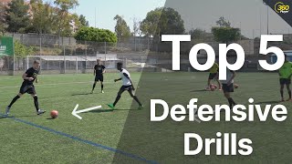 5 Defensive Drills To Improve Your Teams Defending [upl. by Siul444]