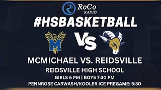 Live Audio McMichael at Reidsville HS Basketball [upl. by Nnylyahs]