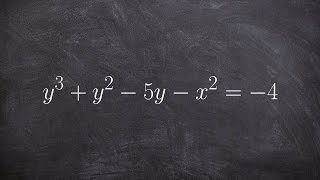 How to use implicit differentiation on an equation for dy dx [upl. by Eicnan428]