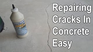 How To Repair Cracked Concrete Patio Slab [upl. by Ayela]