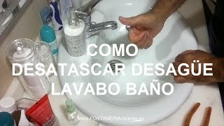 Desatascar desague lavabo [upl. by Airtina]