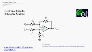 Operational Amplifiers  Differential Amplifiers [upl. by Airamat]