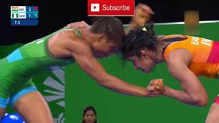 Babita Kumari breaks to Final  Gold Coast 2018 [upl. by Gnep]