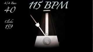 115 BPM Metronome [upl. by Emilie925]