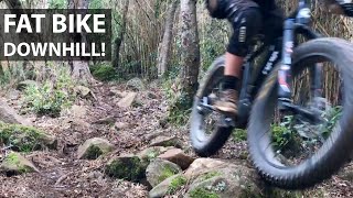 La Mamba Negra Fat Bike Eléctrica Mid Drive Haciendo Barro en el Downhill [upl. by Verile]