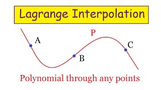 Lagrange Interpolation [upl. by Ariaek]