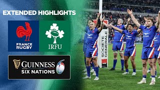 France v Ireland  Extended Highlights  2022 Guinness Six Nations [upl. by Eidna]