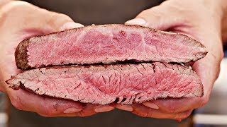 Which tastes better Flank steak vs Flat Iron Steak  steak experiment [upl. by Bernarr]