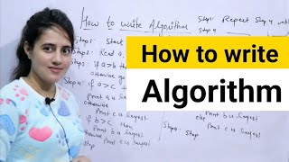 Lec 5 How to write an Algorithm  DAA [upl. by Roch]