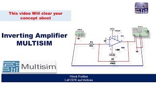 Inverting Amplifier practical Using Multisim [upl. by Anytsirk454]