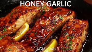 Browned Butter Honey Garlic Salmon [upl. by Ynes]