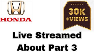 Live Streamed About  How Purchase and Sales  Honda Cars  OlX App  Part 3 [upl. by Buckley]