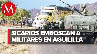 Emboscan a elementos del Ejército en Michoacán hay dos muertos y un herido [upl. by Iralam]