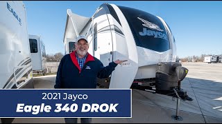 NEW Two Bedroom Trailer  2021 Jayco Eagle 340DROK  Walk Through Tour [upl. by Arjan]