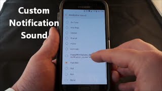 Custom Notification Sound  Samsung Galaxy  How To [upl. by Anicul]