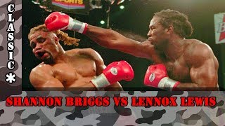 EPIC FIGHT  Lennox Lewis vs Shannon Briggs 28th March 1998 FULL FIGHT [upl. by Itsrik]