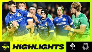 2024 U6N20  HIGHLIGHTS  IRELAND V ITALY [upl. by Augustin]