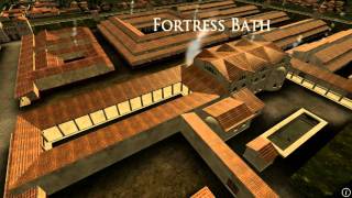 Animation of ancient Roman Fort in Caerleon Wales [upl. by Annauqal348]