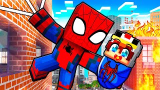 Adopté par SPIDERMAN sur Minecraft [upl. by Nyroc]