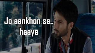 DEKHTE DEKHTE LYRICS  Batti Gul Meter Chalu  Atif Aslam [upl. by Aisekal]