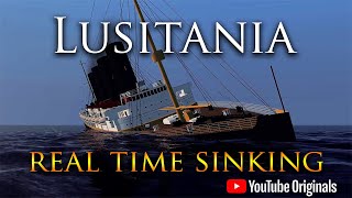 Lusitania  104 Years  A Real Time Sinking Animation [upl. by Yevi]