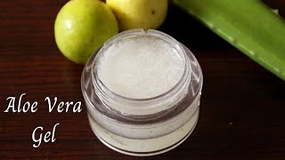 how to make aloe vera gel in 5 minutes at home DIY  aloe vera gel for clear glowing skin and hair [upl. by Lubbock]