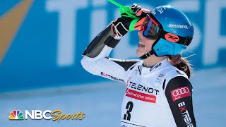 Petra Vlhova denies Mikaela Shiffrin her 70th World Cup win on home snow GS NBC Sports [upl. by Chivers]