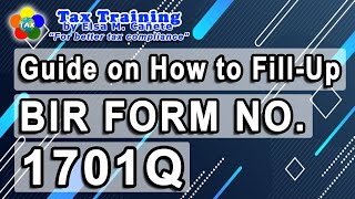 Guide on How to FillUp BIR Form No 1701Q [upl. by Karab825]