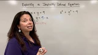 Explicitly vs Implicitly Defined Equations Dr April Ström [upl. by Attennek851]