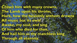 Crown Him With Many Crowns Tune Daidemata  4vv with lyrics for congregations [upl. by Arakahs181]