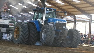 New Holland 8970 quotMussequot Pulling The Heavy Sledge at Borris Pulling Arena  Tractor Pulling Denmark [upl. by Emanuele]