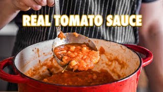 Proper Tomato Sauce Using Fresh Tomatoes 3 ingredients [upl. by Letnom]