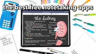 the BEST FREE notetaking apps 🌷 [upl. by Elazaro577]