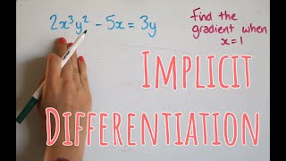 Implicit differentiation [upl. by Mackey]