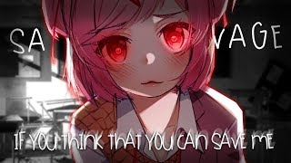 Nightcore ↬ Savage lyrics [upl. by Tyrus145]